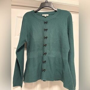 Nanette Lepore emerald green sweater